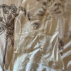 Princess Polly White Lace Button-Up Blouse